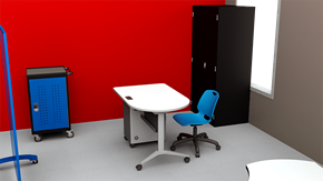 Elementary Collaborative Classroom with Tables - Alt View 1